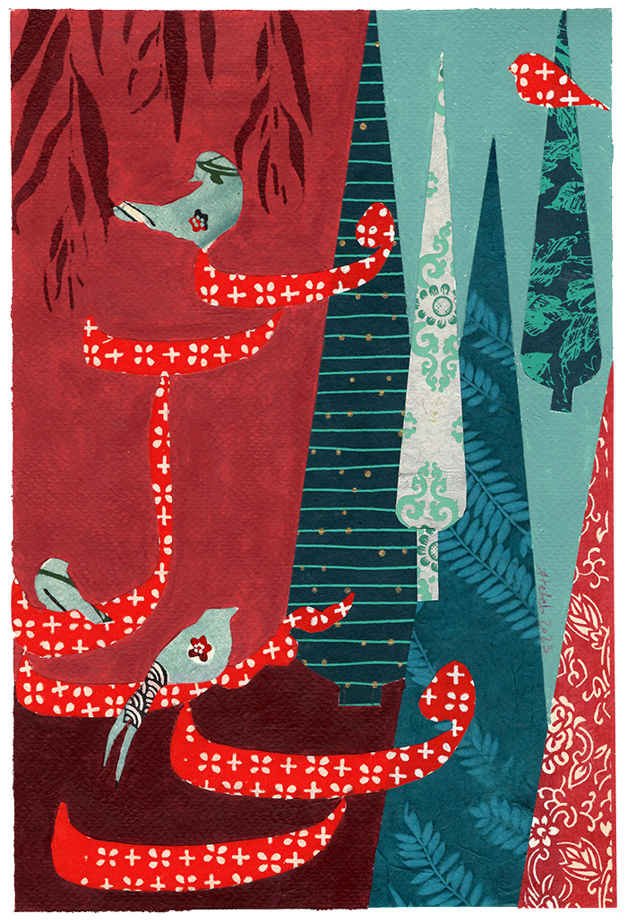 Handgemachte Kunst aus Loktapapier