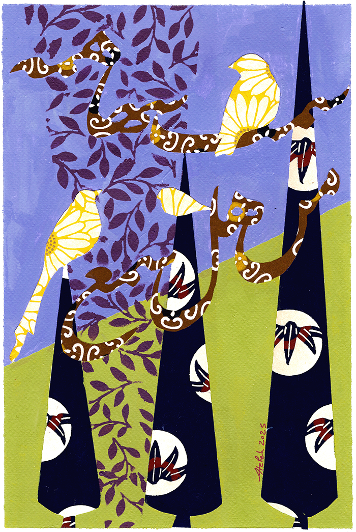 Handgemachte Kunst aus Loktapapier