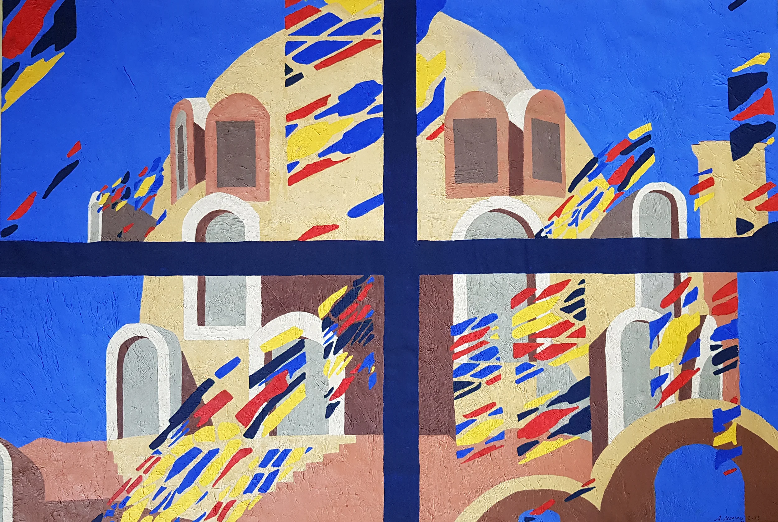 Acrylgemälde 90 x 60 cm