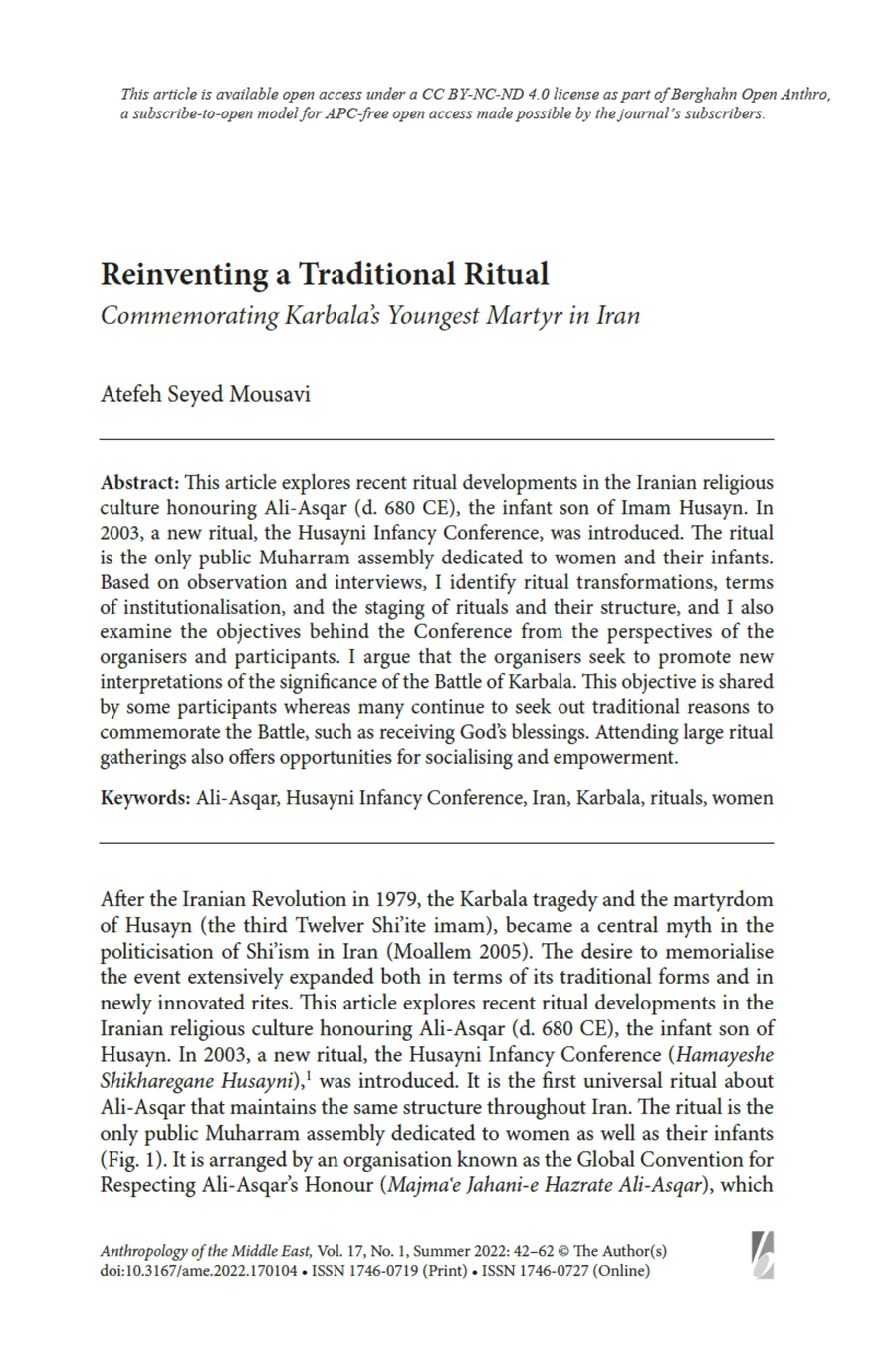 Anthropology of the Middle East